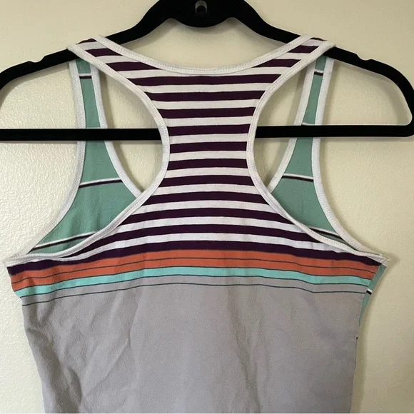 Xhilaration | Green, Purple Colorblock Racerback Tank | Size Small - Picture 11 of 11
